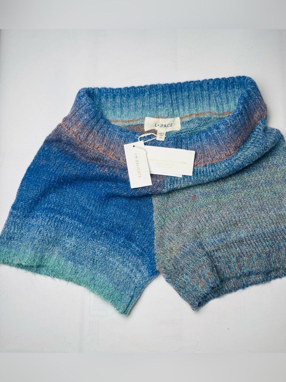 L*Space Multicolor Knit - Blue & Green Ombre- XSmall